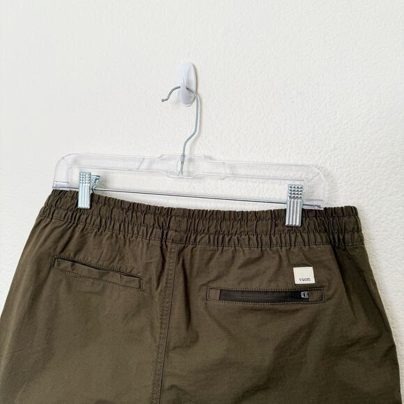 [Vuori] Dark Oregano Green Duraterra Vintage Ripstop Shorts Raw Hem Sz Medium M - Picture 6 of 11
